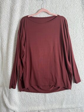 Lululemon Back In Action Rulu Top Chianti Size 12